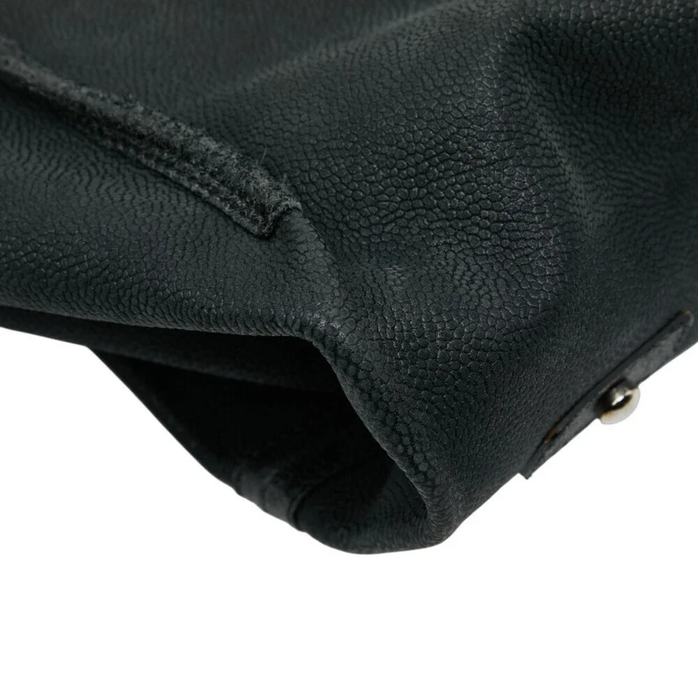 CHANEL Black Caviar Leather Tote Bag
